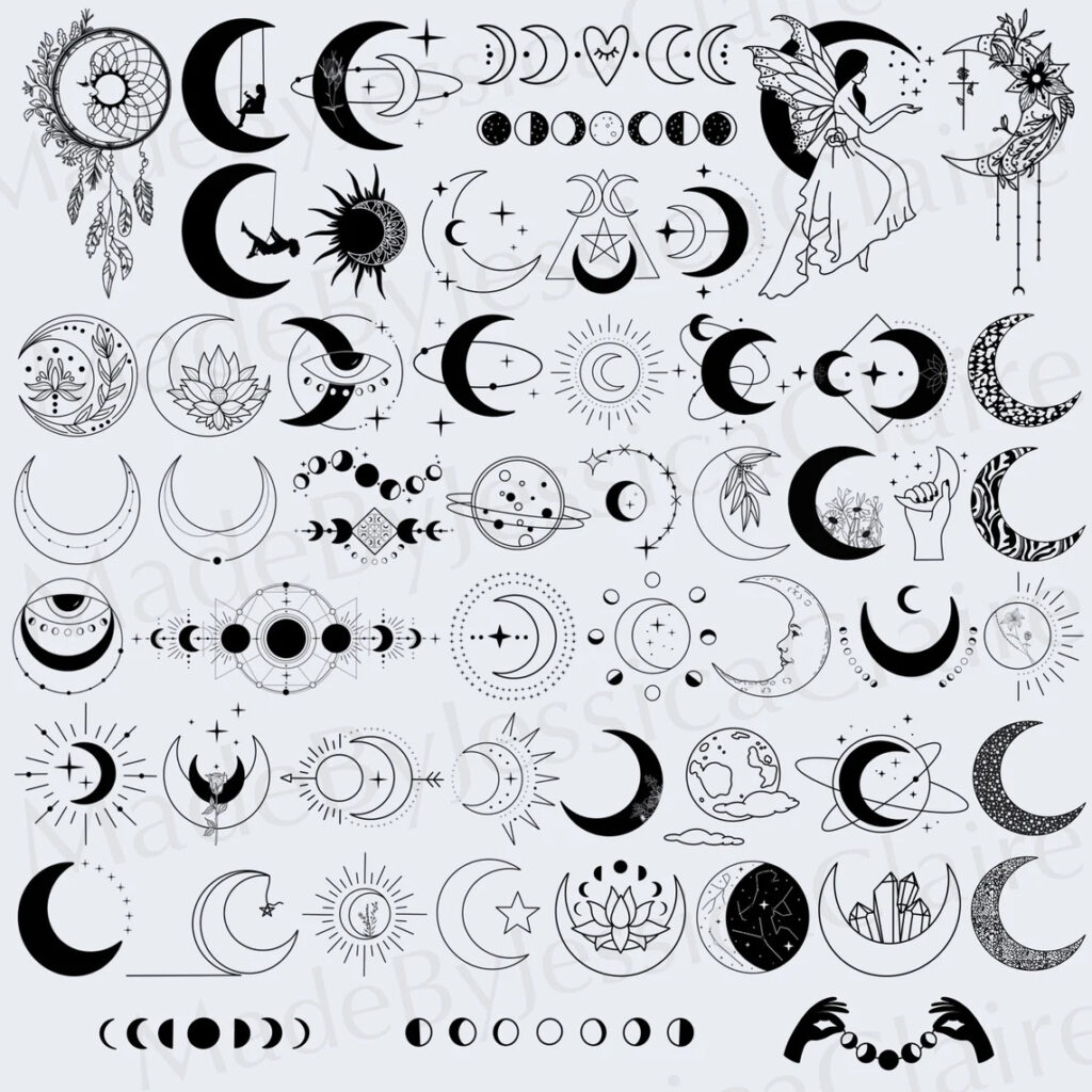 Mystical Moon Svg Celestial Svg Mystical Moon Clipart Witchcraft