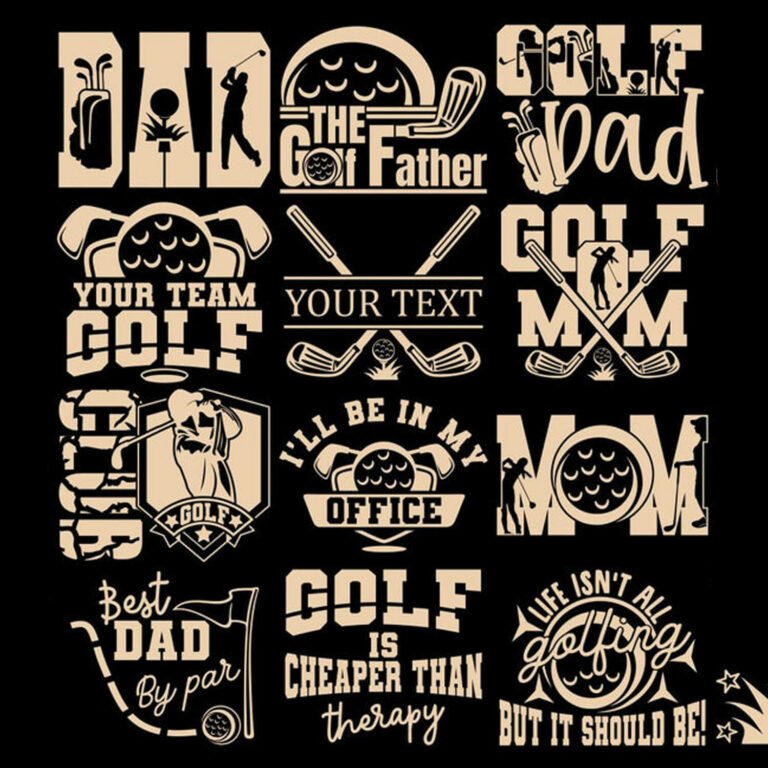 Golf SVG Bundle SVG Quotes Golfing SVG Cut Files MasterBundles