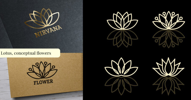 Lotus Conceptual Flowers Masterbundles