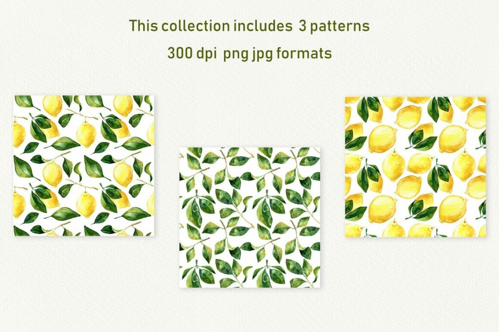 Watercolor Lemon Fruit Clipart Masterbundles