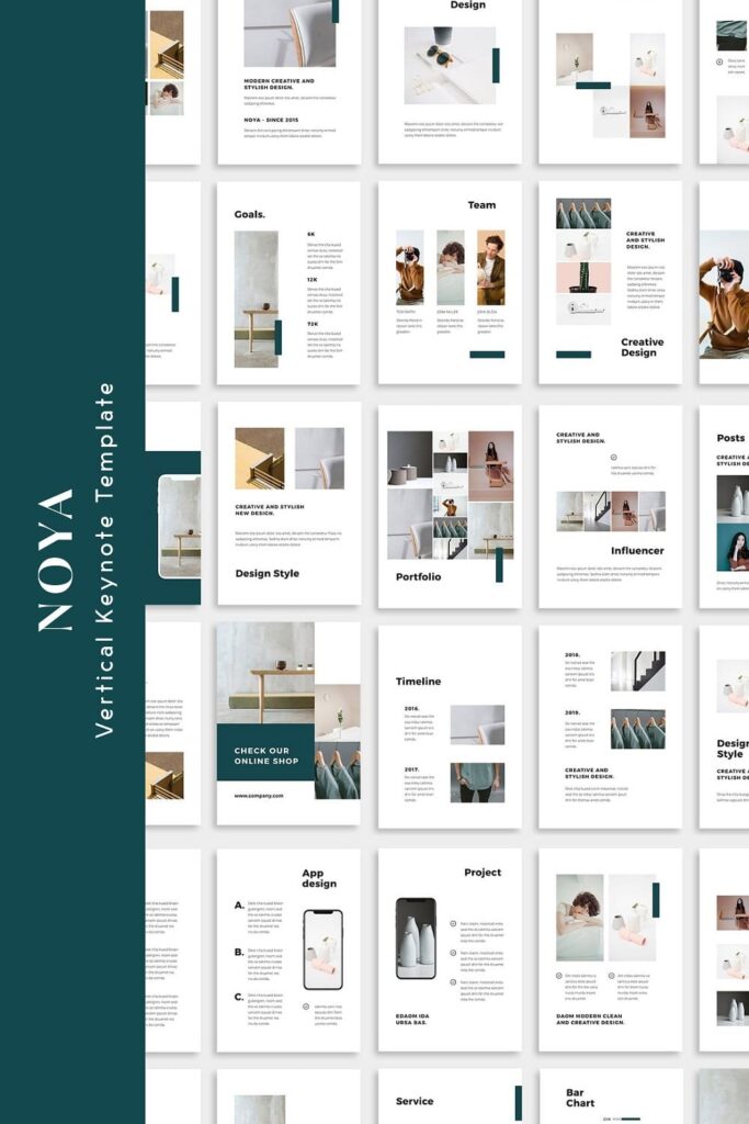 Noya Vertical Keynote Template Masterbundles