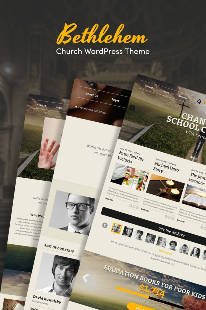 Bethlehem Church Wordpress Theme Masterbundles