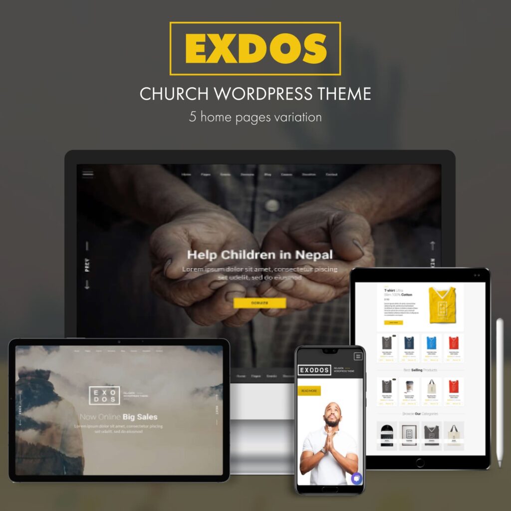 Exodos Church Wordpress Theme Masterbundles