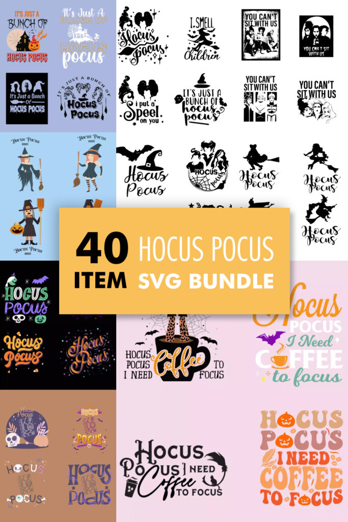 Hocus Pocus Svg Files Bundle Masterbundles