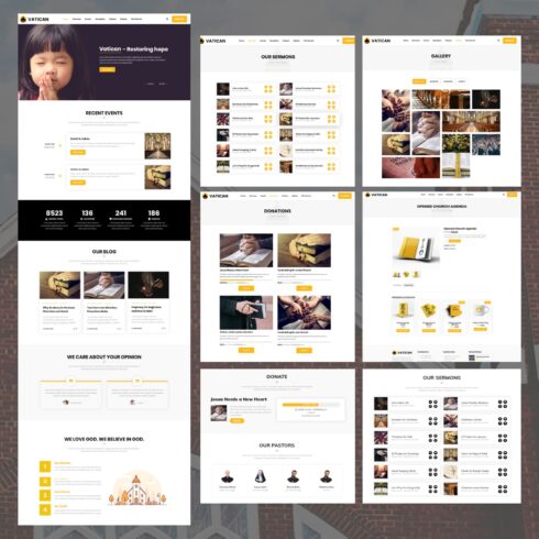Vatican Church WordPress Theme MasterBundles
