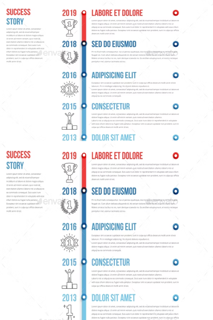 Success Story Timeline MasterBundles