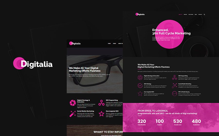 Marketing Company WordPress Theme 