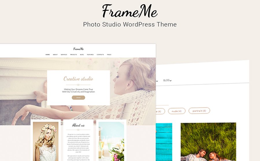 FrameMe - Photography Studio WordPress Theme