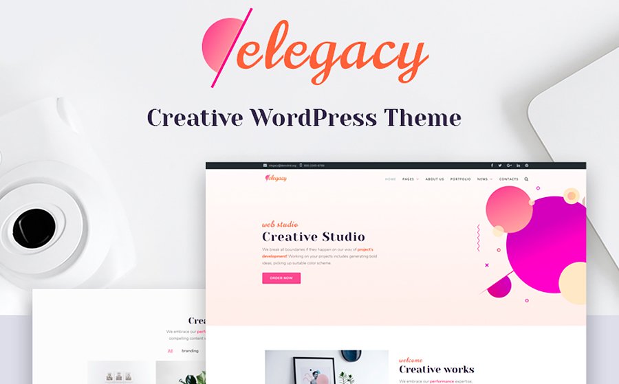 Elegacy - Creative Elementor WordPress Theme