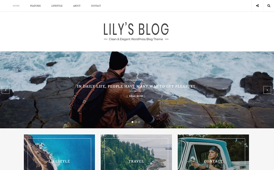 Lily - Clean & Elegant Blog WordPress Theme