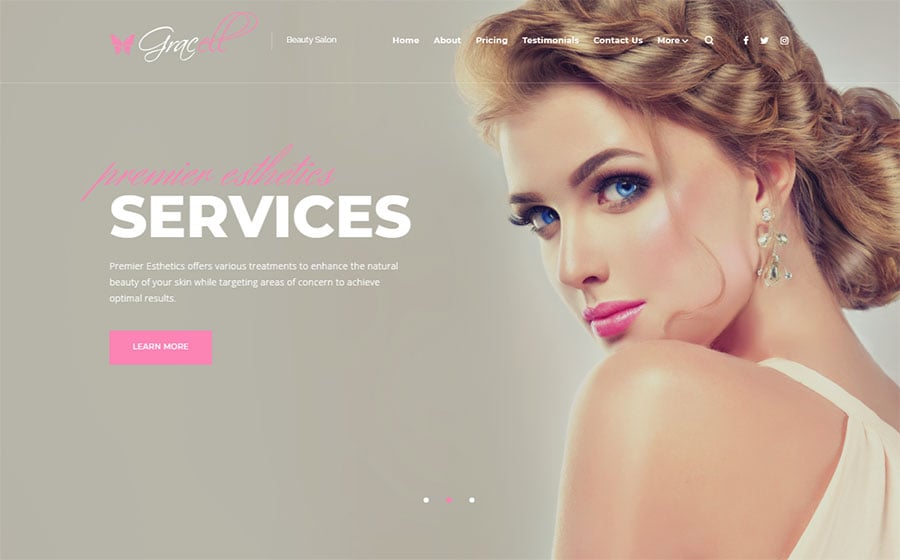 Gracell - Beauty Salon Elementor WordPress Theme