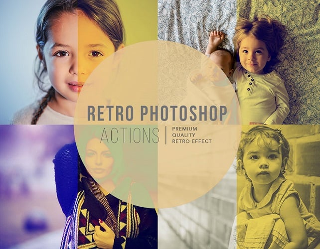 Free vintage effect Photoshop action