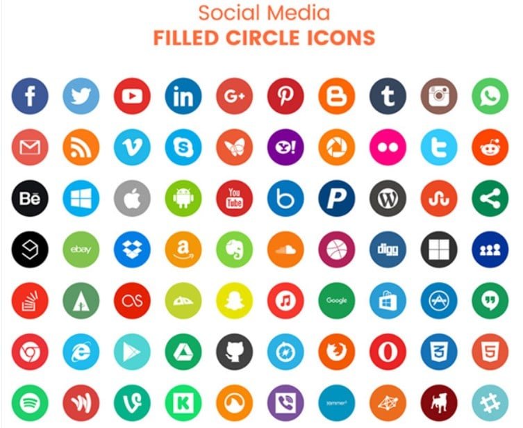 7+ Social Media Icons Bundles To Boost Your Online Presence | Master ...