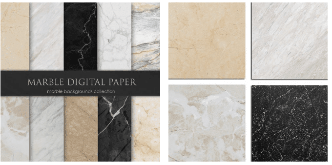 14 marble backgrounds in pastel and natural colors.