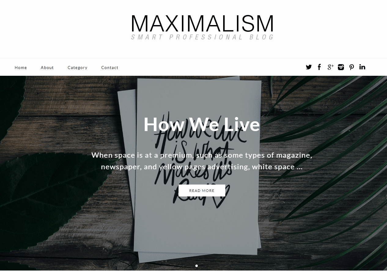 Maximalism WordPress theme