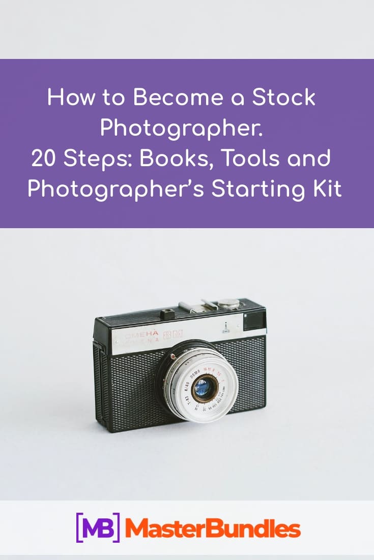 How to Become a Stock Photographer. 20 Steps. Pinterest Image.