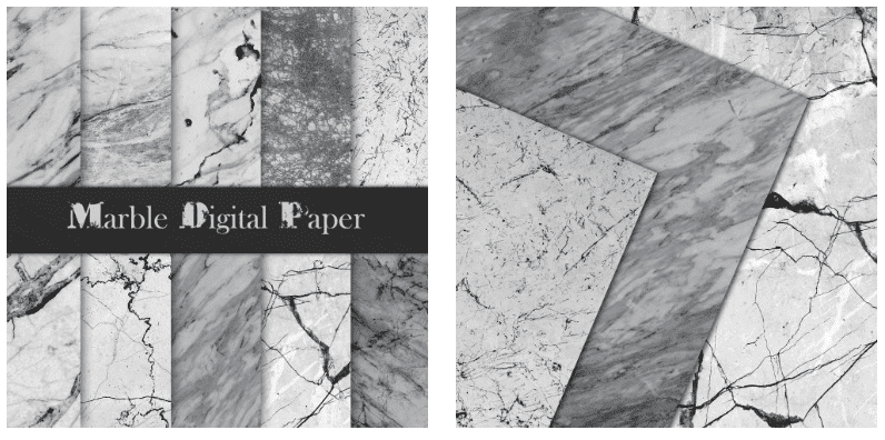 Grey marble backgrounds with veins of different thicknesses.
