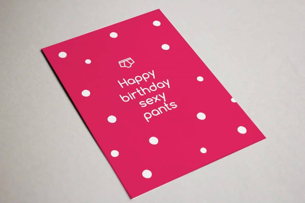 Happy Birthday Sexy Pans Card