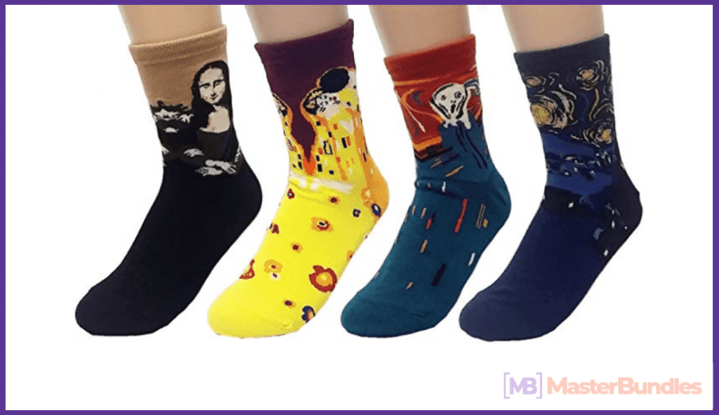 Art Socks. Christmas Gifts for Artists