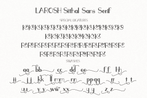 Hipster Script Fonts: LAROSH Sithal Duo + Extra - $10