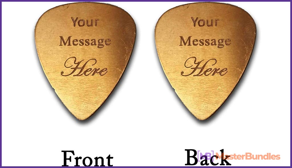 Large selection of guitar picks. You can make a personalized gift.