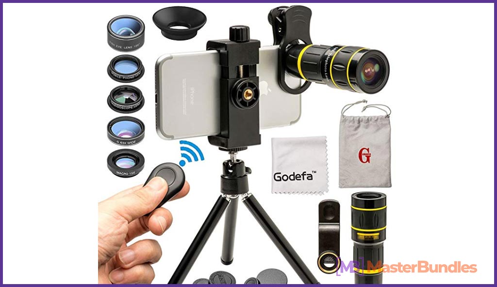 Smartphone camera lenses set