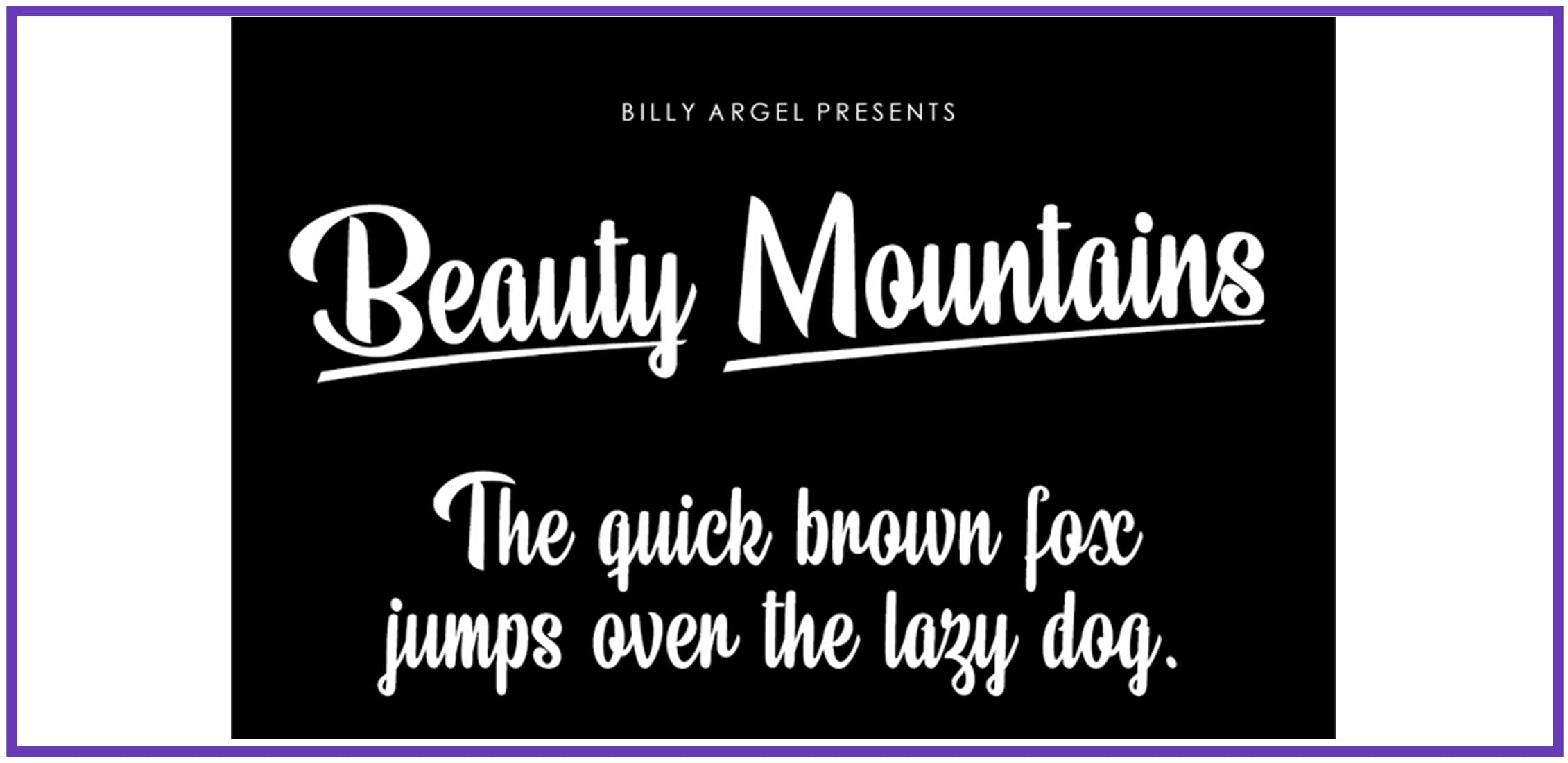 Nature Beauty Font