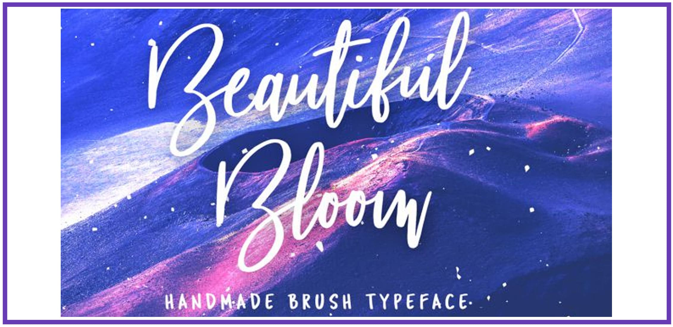 Blue sand with a handmade brush fun font.