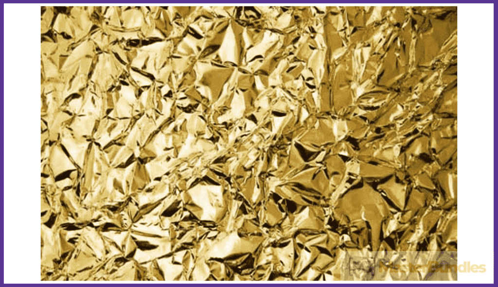 Gold crumpled aluminum foil texture  Abstract Stock Photos ~ Creative  Market