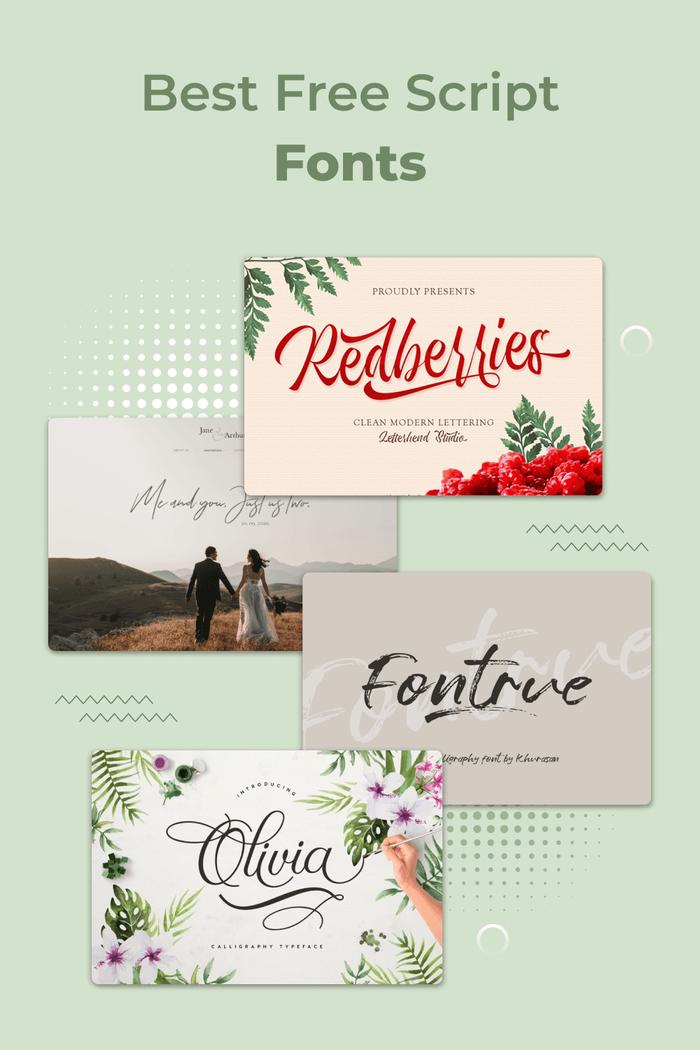 70 best free script fonts for top notch designs pinterst collage 17.
