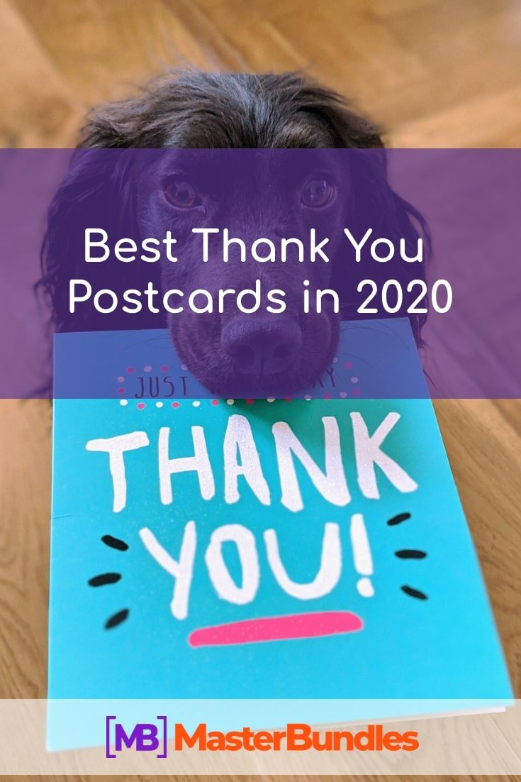 Best Thank You Postcards. Pinterest Image.