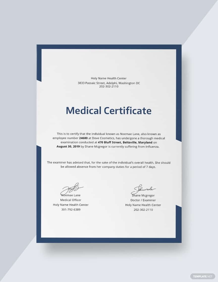 45  Best Doctor Note Templates and Certificates in 2021: Free and Premium