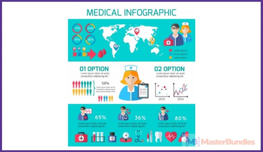 free infographic for powerpoint templates download healthcare