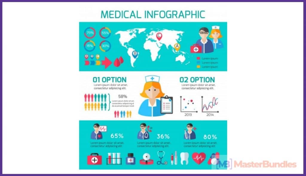 free powerpoint healthcare infographic template