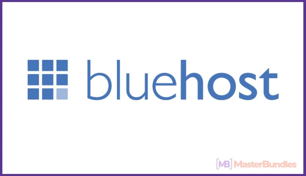 BlueHost Logo. Web Hosting Comparison 2020.