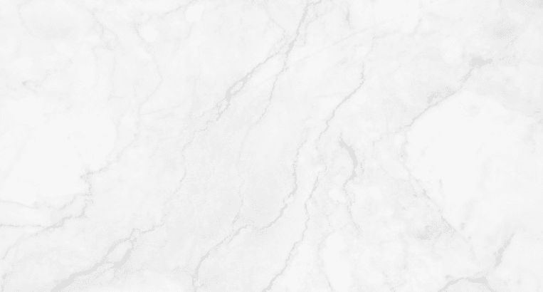 White marble background with natural grey blur and deep grey veins.