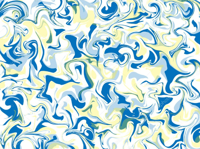 Marble background with blue, dark blue, yellow and white blotchiness.