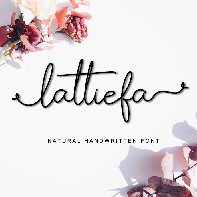 Lattiefa Handwritten Script Signature Font