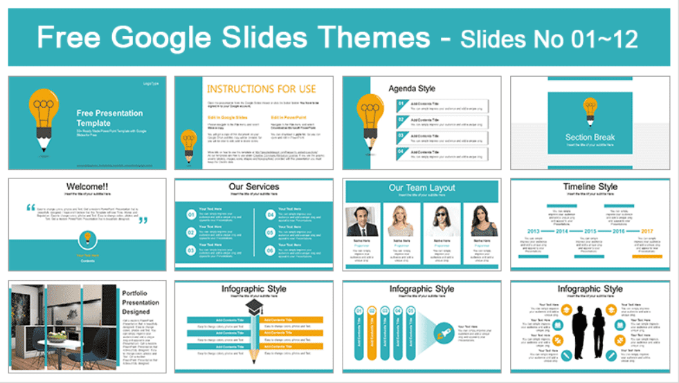 Education Idea Bulb Google Slides-PowerPoint Presentation. Fun Google Slides Theme.
