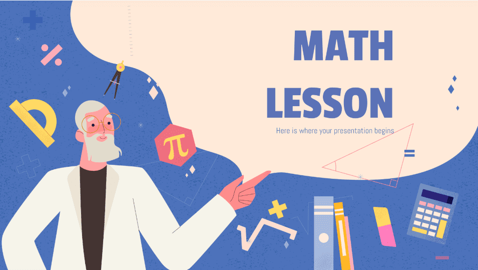 Math Lesson Presentation. Google Slides Themes for Education.