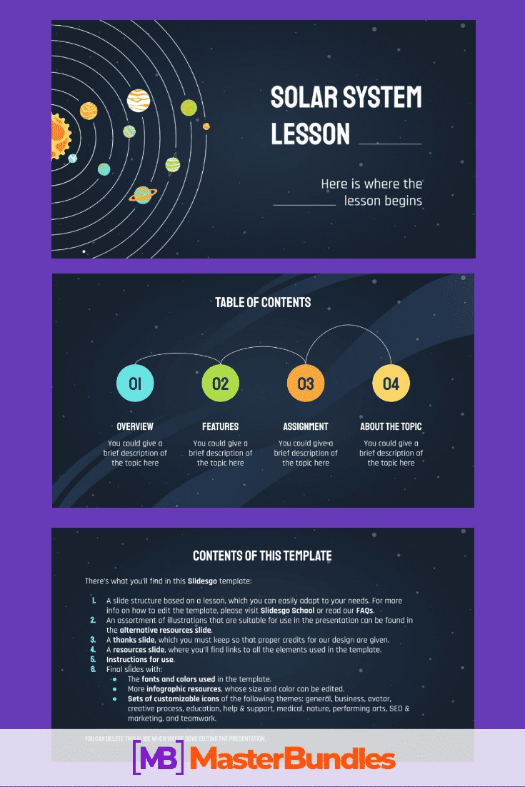 Solar System Lesson Presentation. Google Slides Themes for Education.