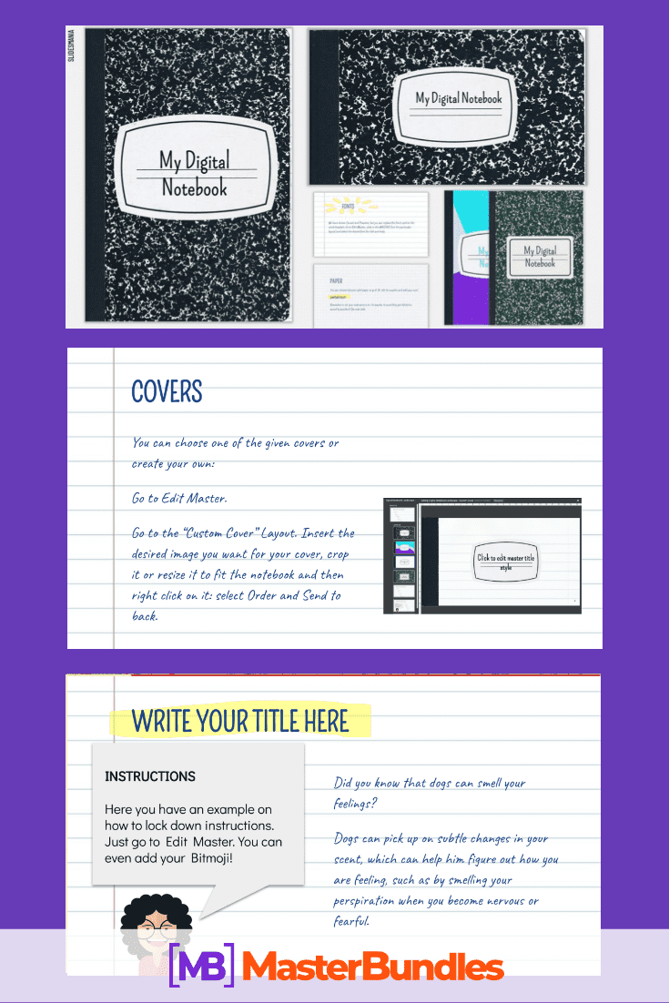 Digital Notebooks for Google Slides or PowerPoint. Google Slides Themes for Education.