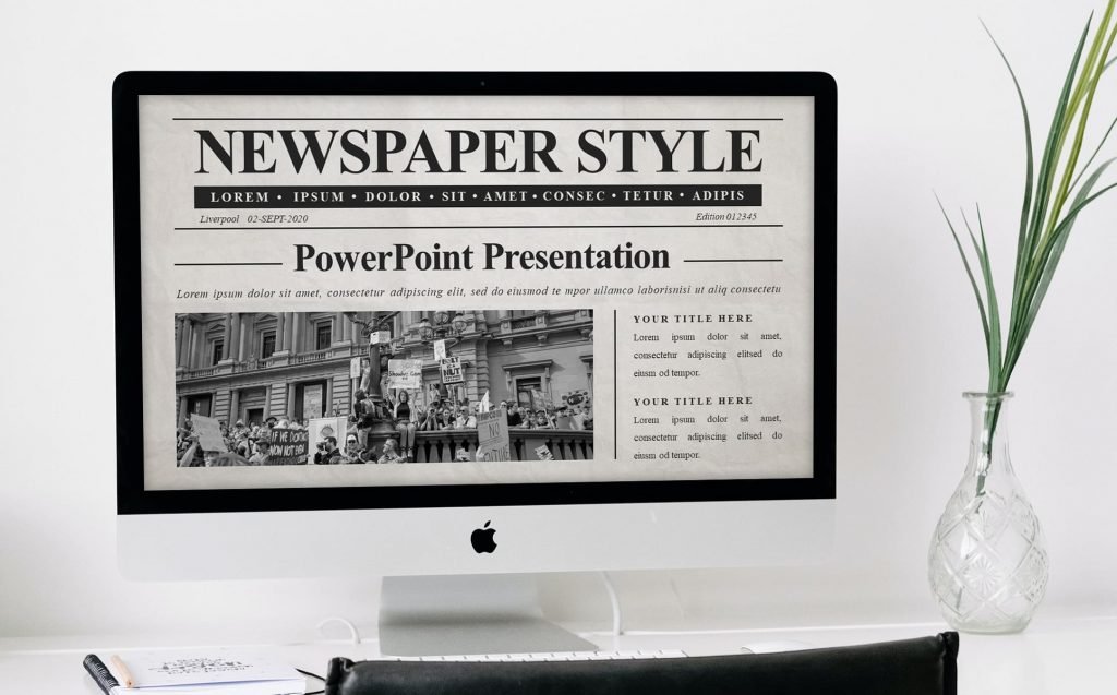 Best Newspaper Template Powerpoint in 2021 Newspaper Google Slides