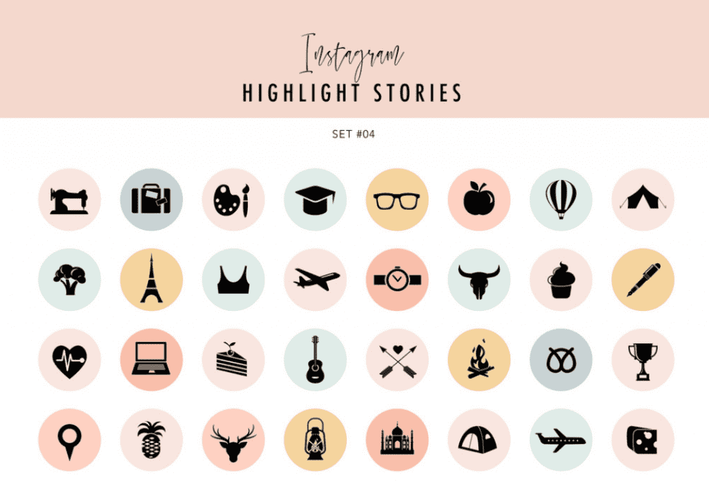 symbol instagram highlight icons for business