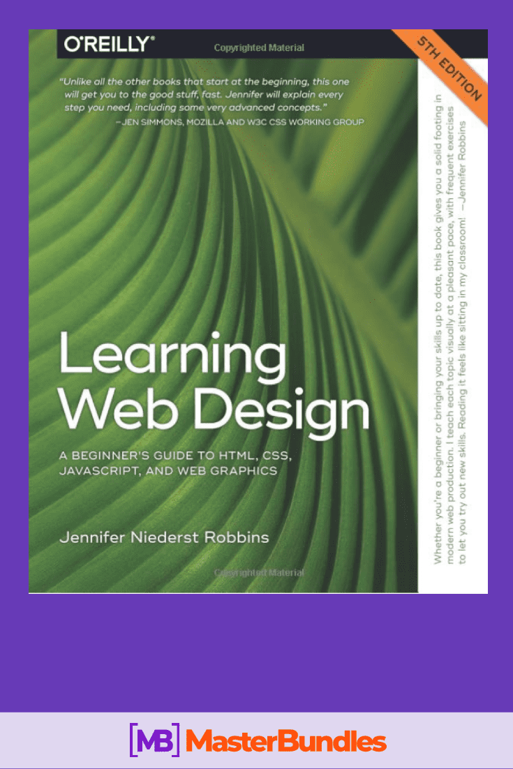 Screenshot of the cover of the book Learning Webdesign.