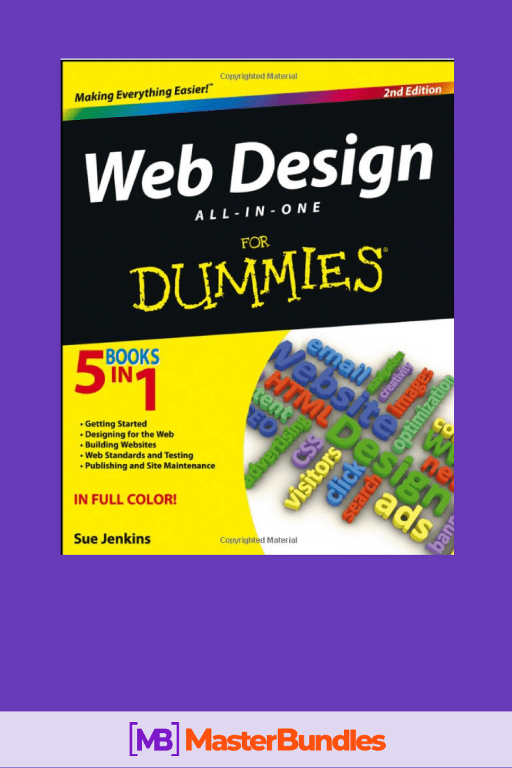 Photo of the book Web Design All-in-One For Dummies.