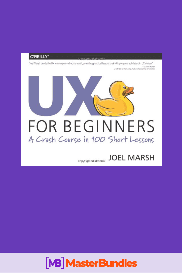 Photo of the book UX for Beginners.