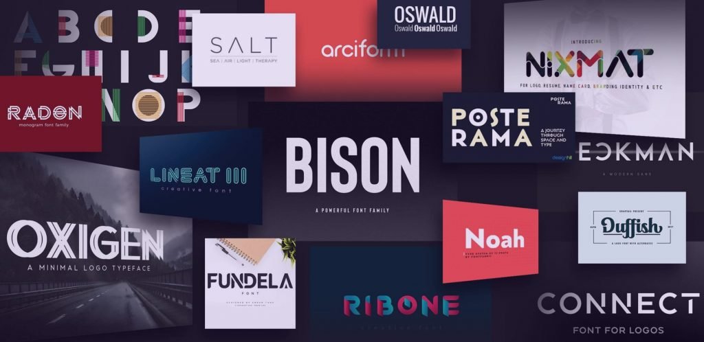 Examples of the best logo fonts.