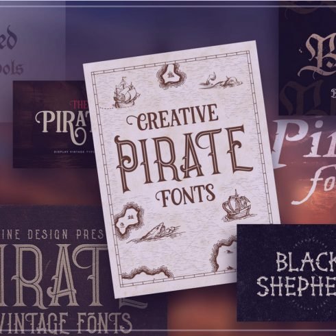 Examples of the best pirate fonts.