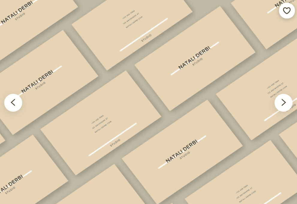 Minimalistic solid color cards.